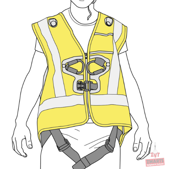 Petzl HI-VIZ Veilighiedsvest Voor NEWTON Harnas