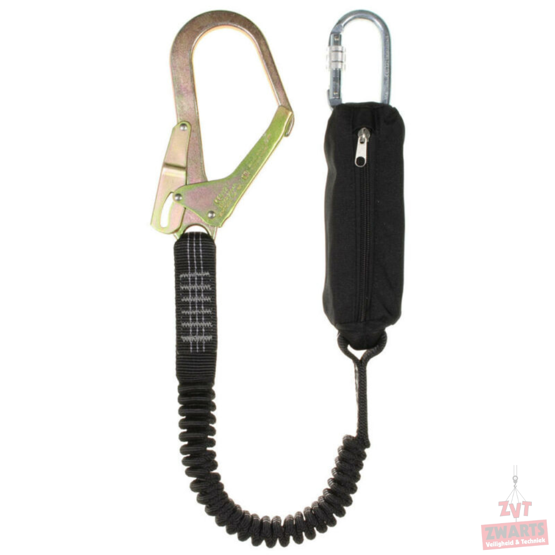 Delta 1 Staal: elastische veiligheidslijn 2 meter