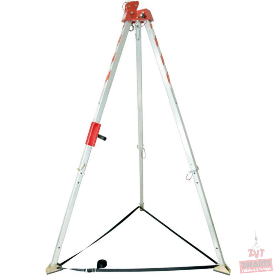 Driepoot-set: driepoot - met lier - incl Edge 1020: valstopapparaat - gegalvaniseerde kabel