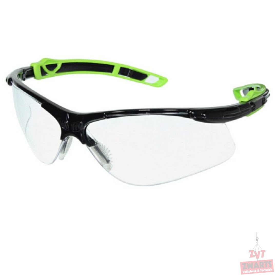 Veiligheidsbril mod Spider zwart montuur, Smoke lens