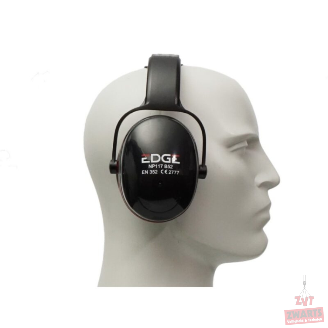 Edge B52 gehoorkap. Kunststof beugel 34 dB