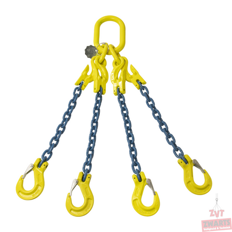 Ketting 4-sprong met inkorthaak - 6mm - 3/2.12 Ton