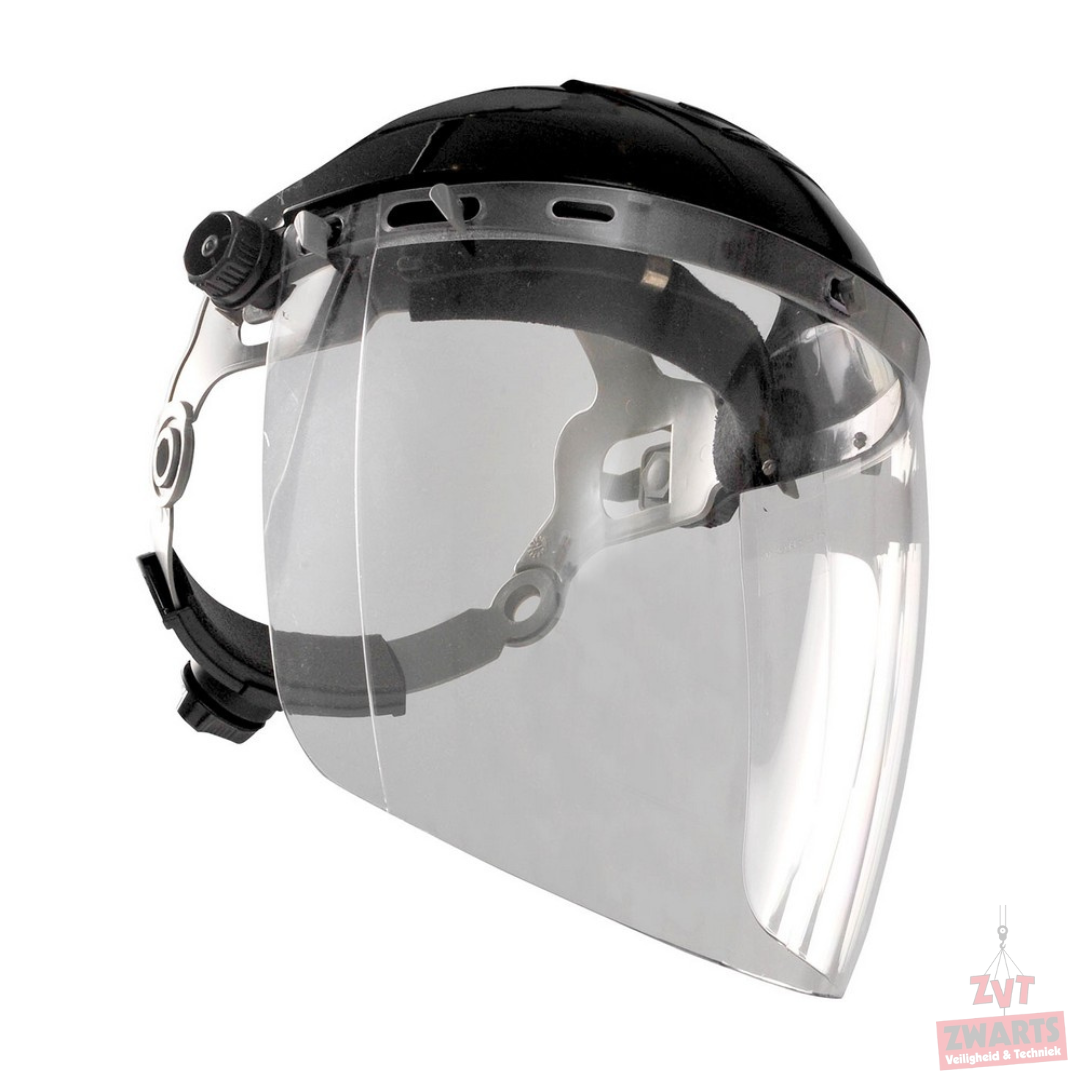 Gelaatsschermhouder zwart