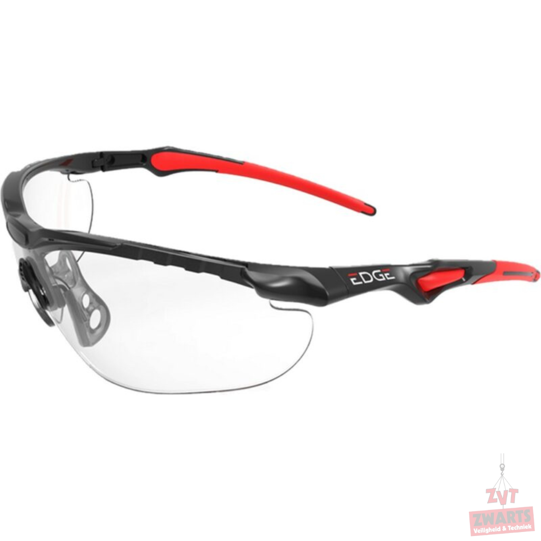 Veiligheidsbril mod Hawk zwart montuur, Clear lens