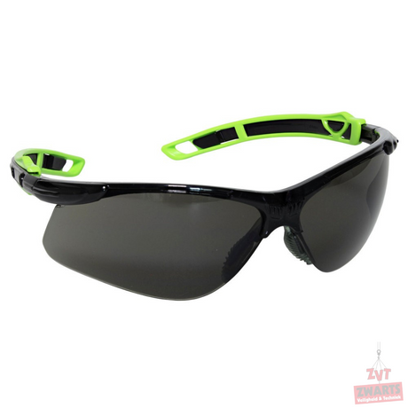 Veiligheidsbril mod Spider zwart montuur, Smoke lens