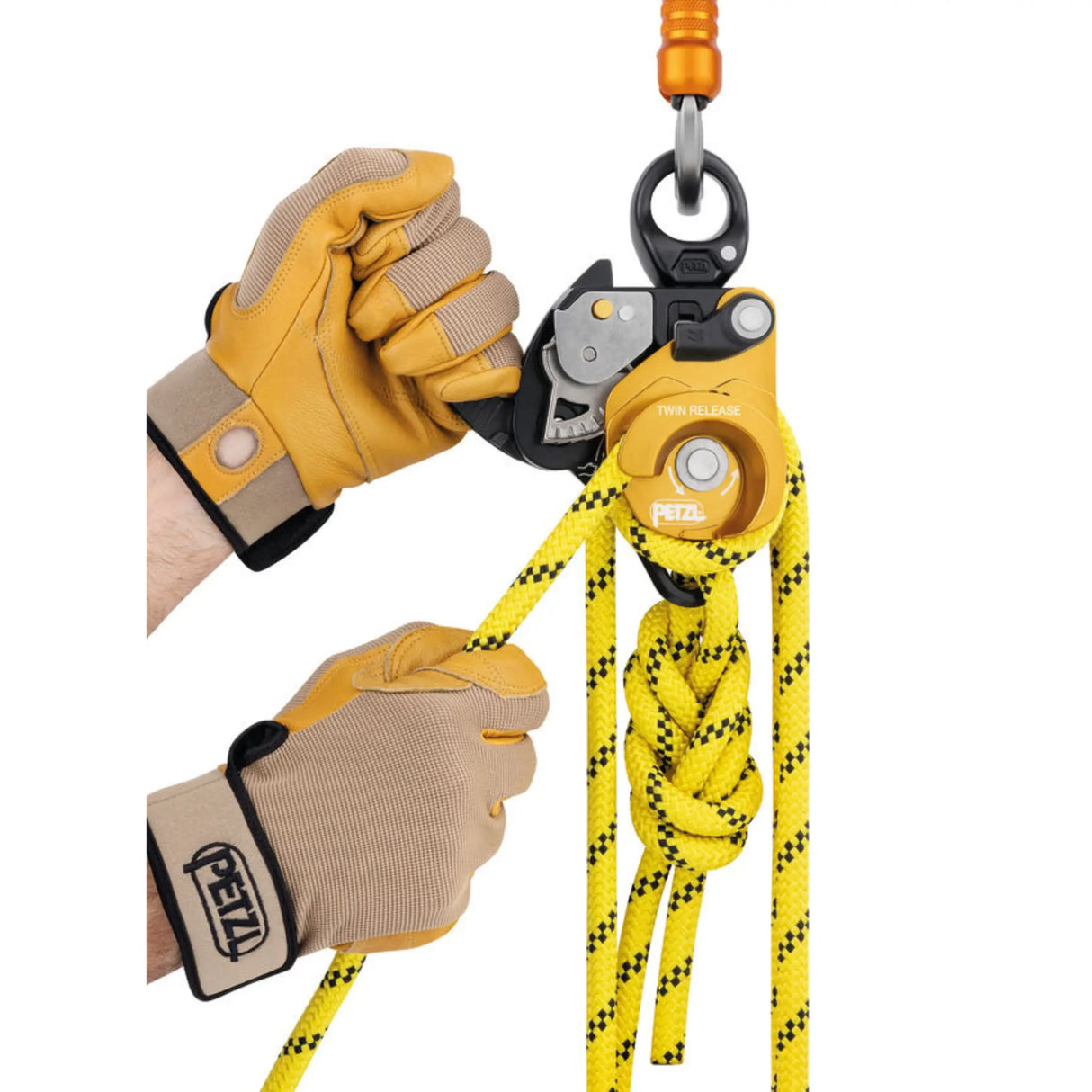 Petzl Katrol TWIN RELEASE Dubbel Katrol met Afdaalfunctie